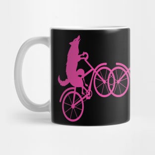 Wolf bicycle nice cute cool colorful Mug
